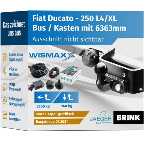 Anhängerkupplung für fiat - für,