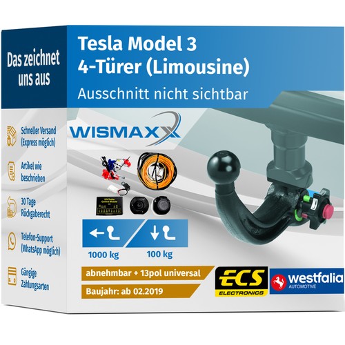 Anhängerkupplung für tesla - anhÄngerkupplung,