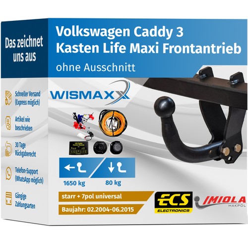 Anhängerkupplung caddy 3 - caddy,
